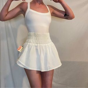 SOLD ON MERC Free People White Skortsie